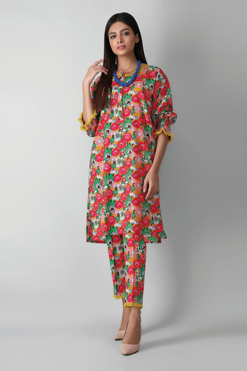 J21328 Green Khaadi Autumn Collection 2021